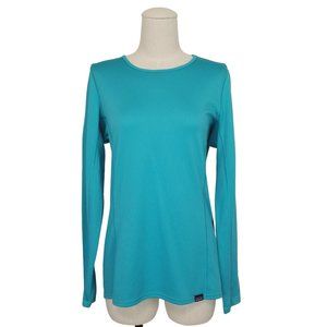 Patagonia Women's Capilene Midweight Crew Long Sleeve Blue Sz Medium